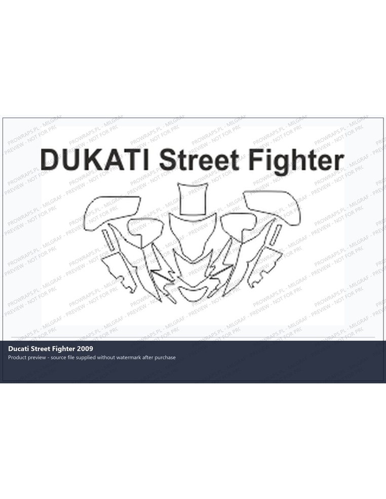 PPF Template - DUKATI Street Fighter 2009