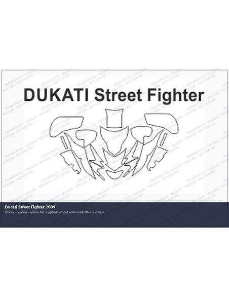 PPF Template - DUKATI Street Fighter 2009