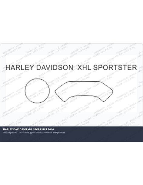 PPF Template - HARLEY DAVIDSON XHL SPORTSTER 2010