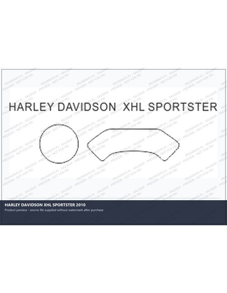 PPF Template - HARLEY DAVIDSON XHL SPORTSTER 2010