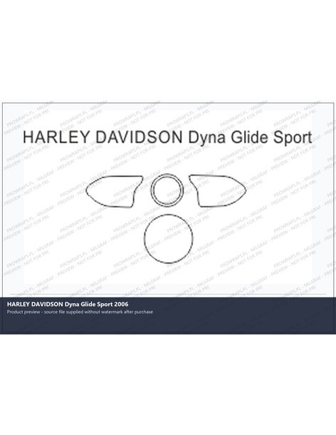 PPF Template - HARLEY DAVIDSON Dyna Glide Sport 2006