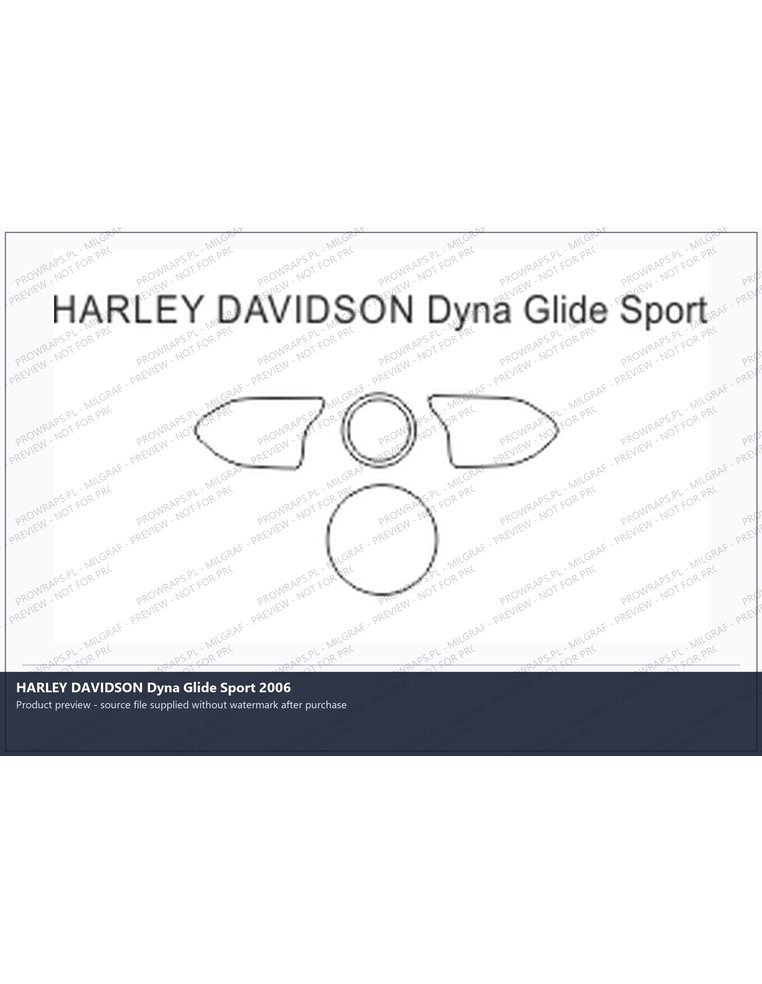 PPF Template - HARLEY DAVIDSON Dyna Glide Sport 2006