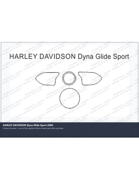 PPF Template - HARLEY DAVIDSON Dyna Glide Sport 2006