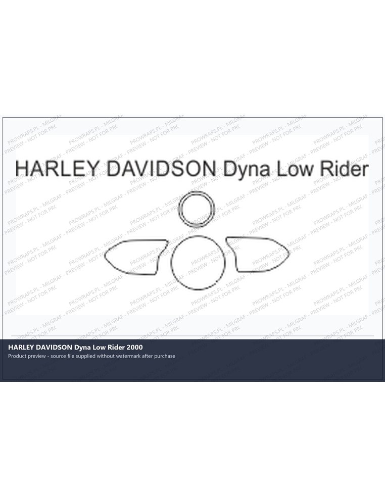 PPF Template - HARLEY DAVIDSON Dyna Low Rider 2000