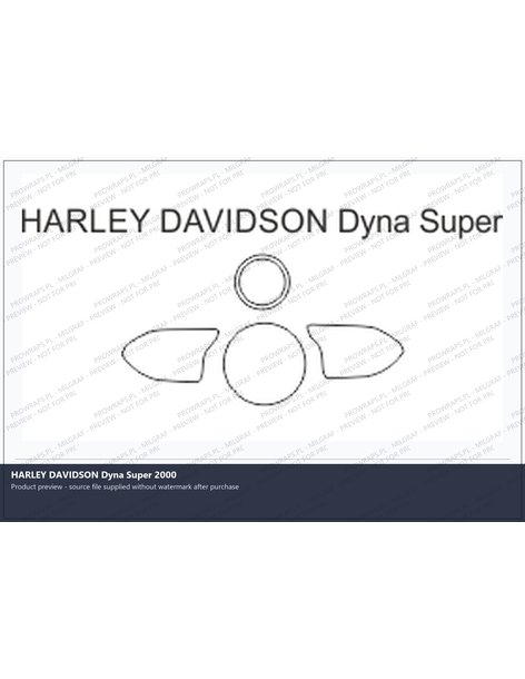 PPF Template - HARLEY DAVIDSON Dyna Super 2000