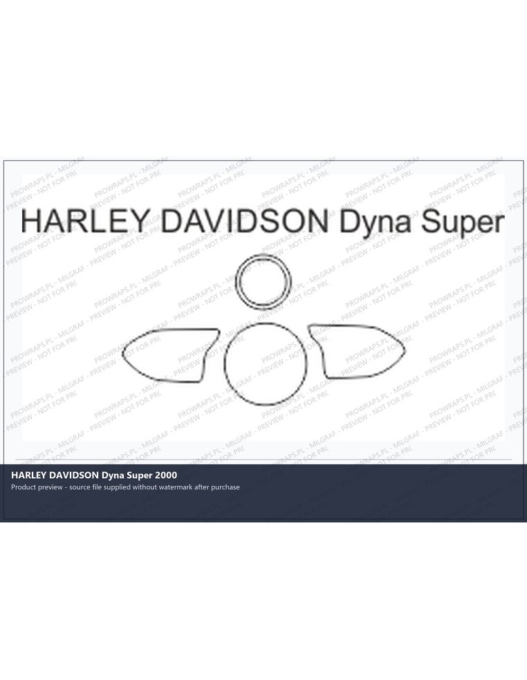 PPF Template - HARLEY DAVIDSON Dyna Super 2000