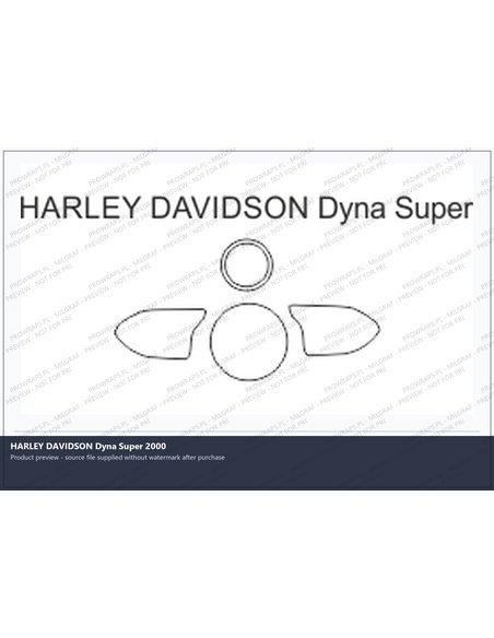 PPF Template - HARLEY DAVIDSON Dyna Super 2000