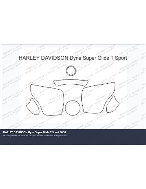 PPF Template - HARLEY DAVIDSON Dyna Super Glide T Sport 2000