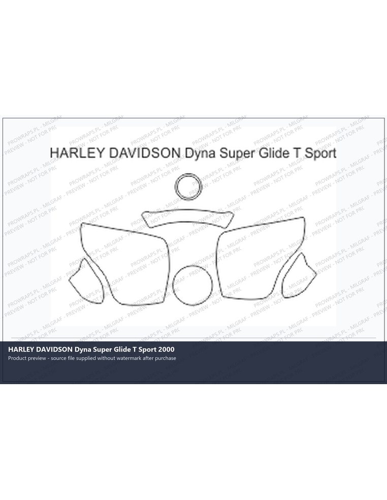 PPF Template - HARLEY DAVIDSON Dyna Super Glide T Sport 2000