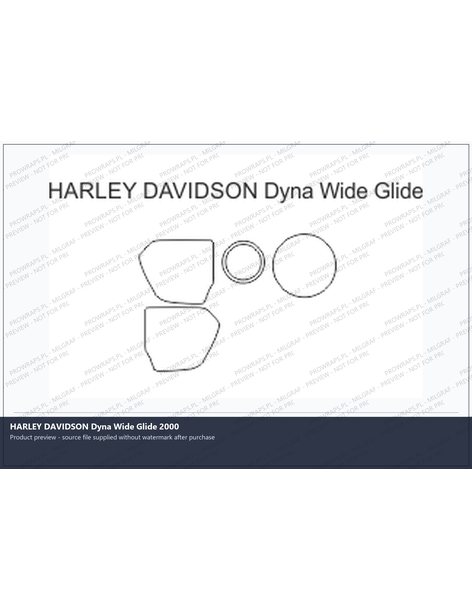 PPF Template - HARLEY DAVIDSON Dyna Wide Glide 2000