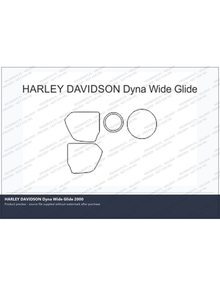 PPF Template - HARLEY DAVIDSON Dyna Wide Glide 2000