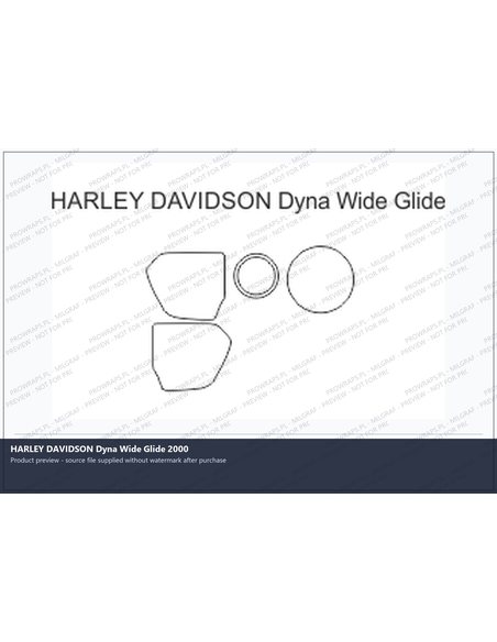 PPF Template - HARLEY DAVIDSON Dyna Wide Glide 2000