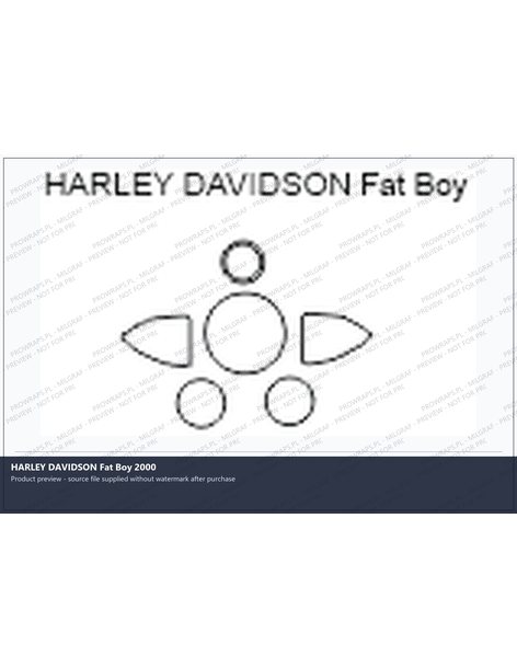 PPF Template - HARLEY DAVIDSON Fat Boy 2000