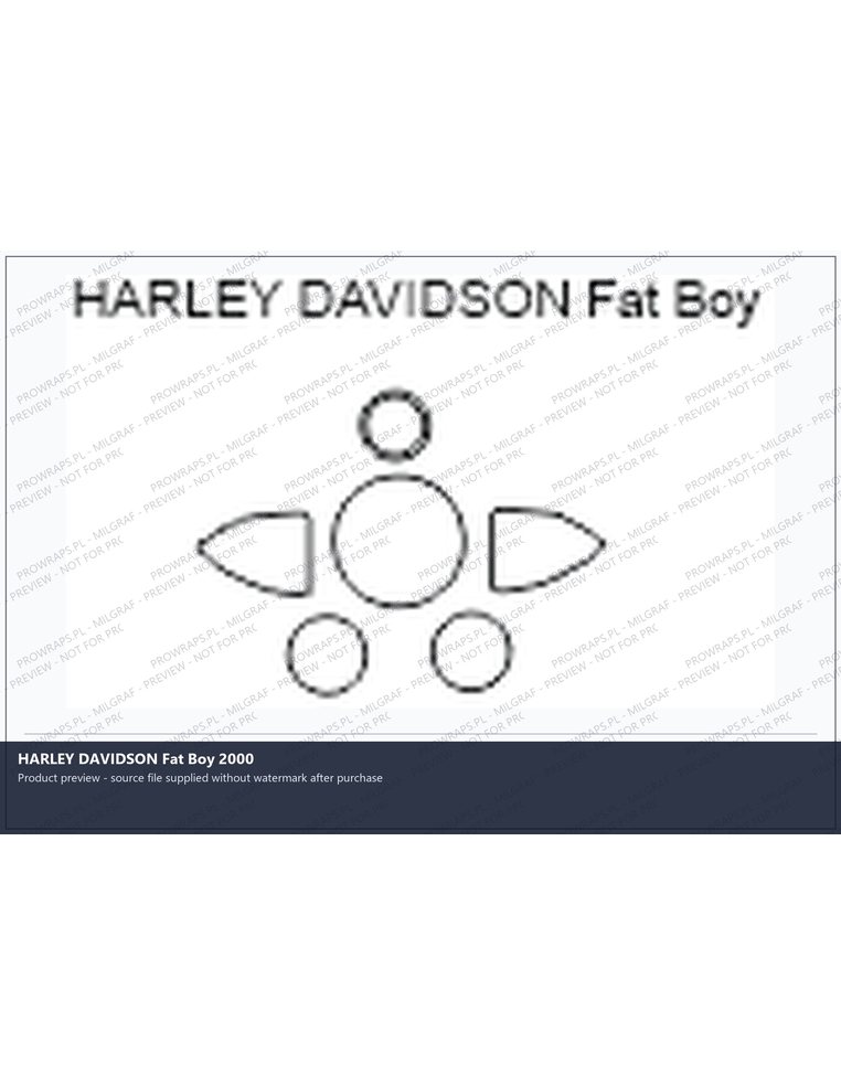 PPF Template - HARLEY DAVIDSON Fat Boy 2000