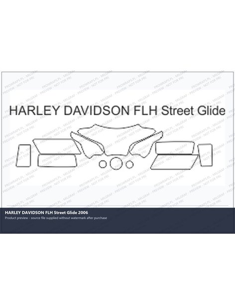 PPF Template - HARLEY DAVIDSON FLH Street Glide 2006