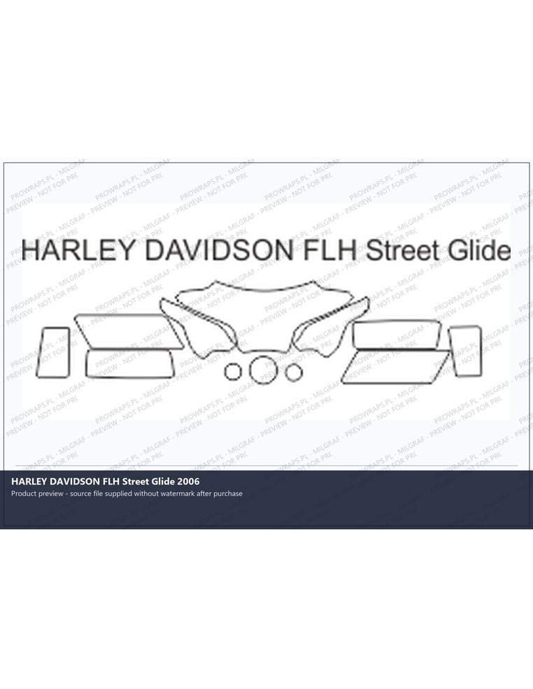 PPF Template - HARLEY DAVIDSON FLH Street Glide 2006