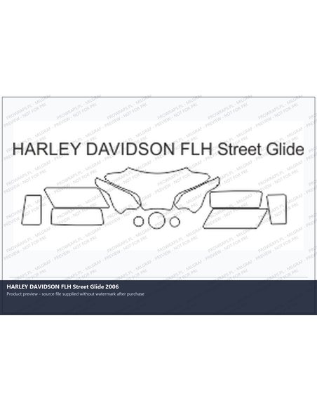 PPF Template - HARLEY DAVIDSON FLH Street Glide 2006