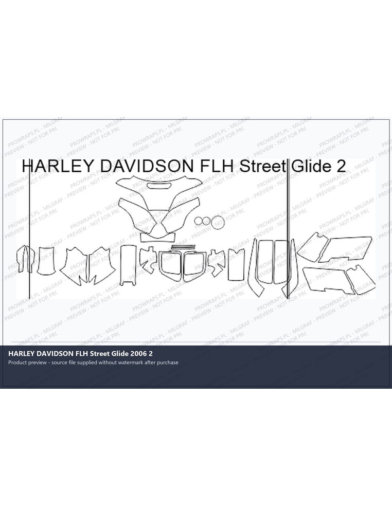 PPF Template - HARLEY DAVIDSON FLH Street Glide 2006 2