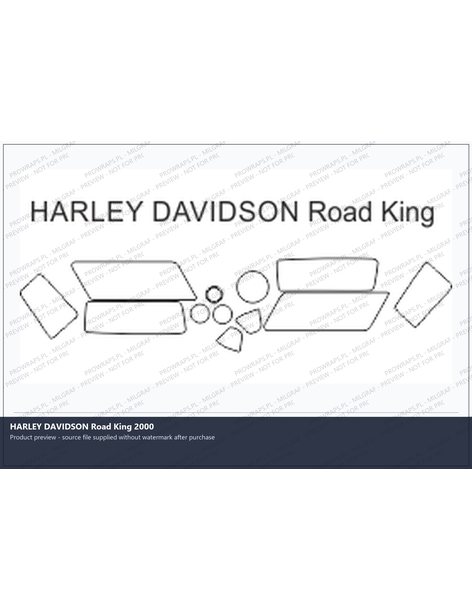 PPF Template - HARLEY DAVIDSON Road King 2000