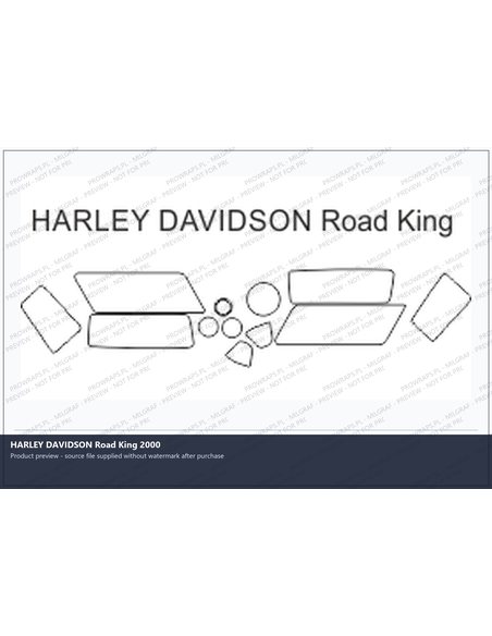 PPF Template - HARLEY DAVIDSON Road King 2000