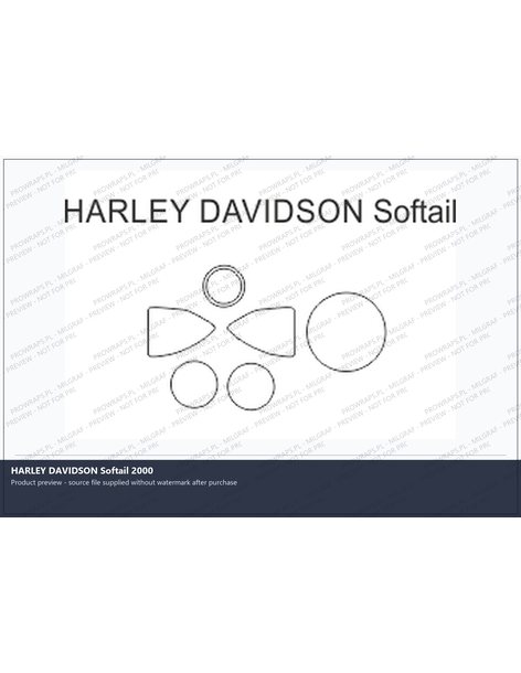 PPF Template - HARLEY DAVIDSON Softail 2000