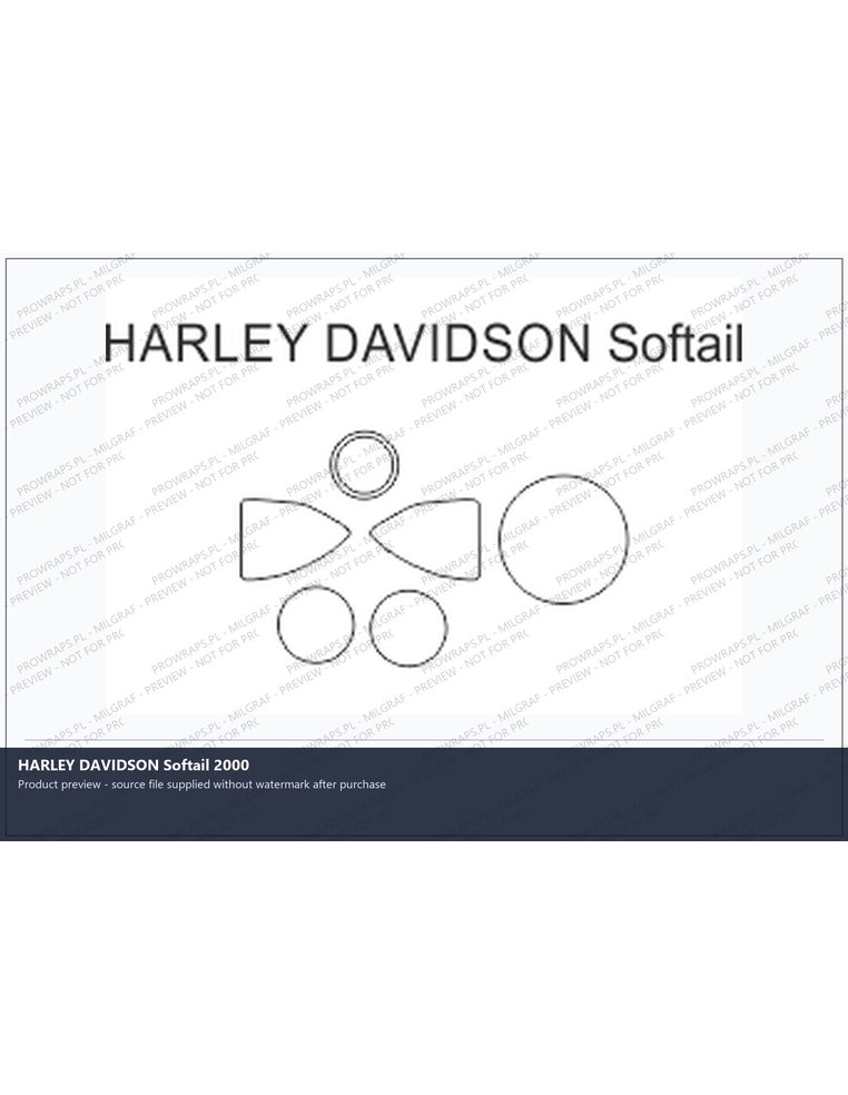 PPF Template - HARLEY DAVIDSON Softail 2000