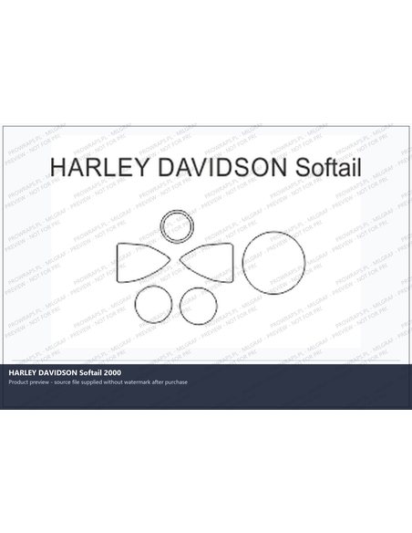 PPF Template - HARLEY DAVIDSON Softail 2000