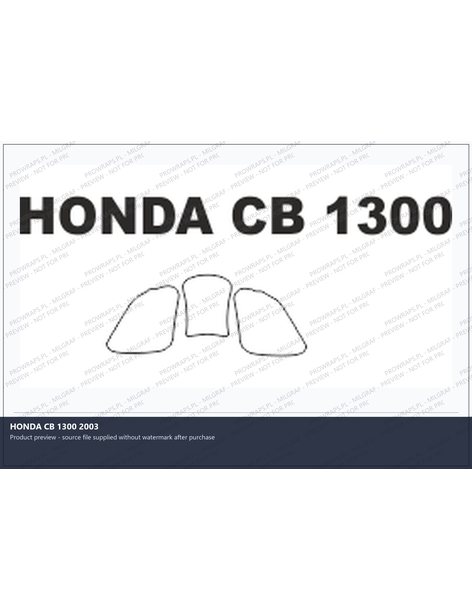 PPF Template - HONDA CB 1300 2003