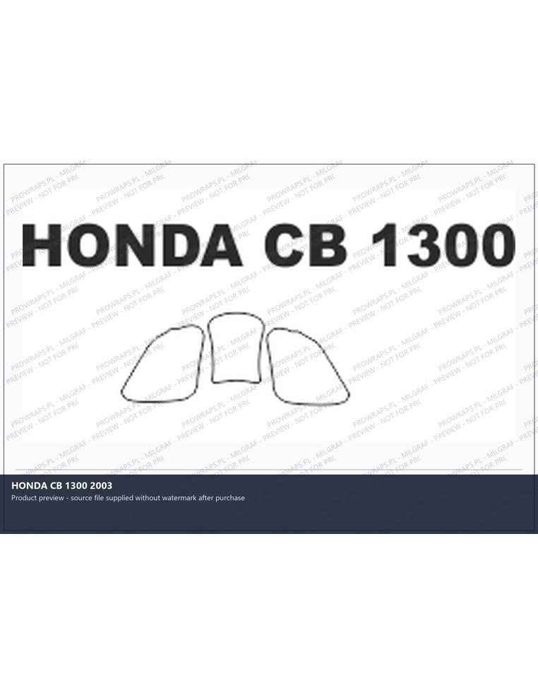 PPF Template - HONDA CB 1300 2003