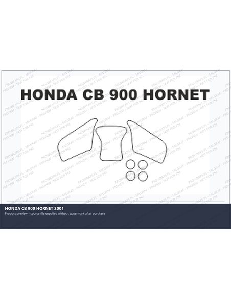 PPF Template - HONDA CB 900 HORNET 2001