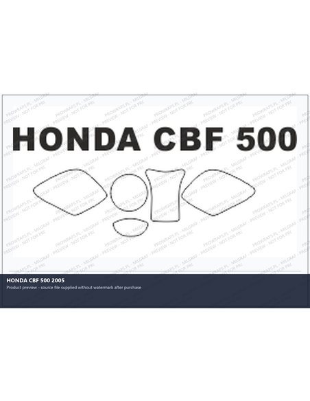 PPF Template - HONDA CBF 500 2005