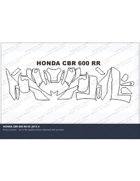 PPF Template - HONDA CBR 600 RR 05-2013 4