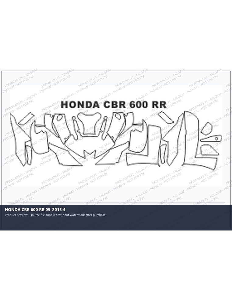 PPF Template - HONDA CBR 600 RR 05-2013 4
