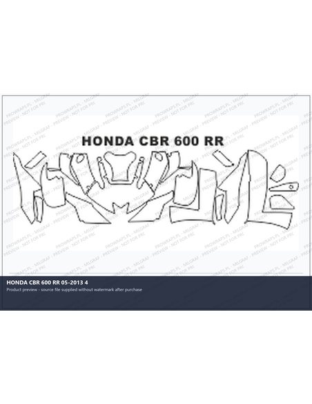 PPF Template - HONDA CBR 600 RR 05-2013 4