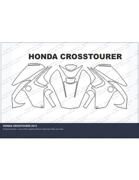 PPF Template - HONDA CROSSTOURER 2012