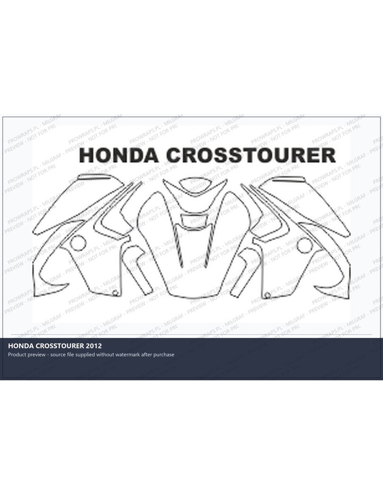 PPF Template - HONDA CROSSTOURER 2012