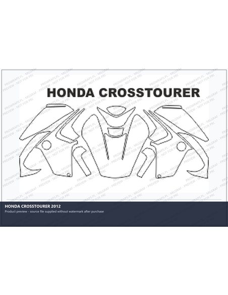 PPF Template - HONDA CROSSTOURER 2012