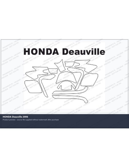PPF Template - HONDA Deauville 2006