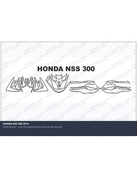 PPF Template - HONDA NSS 300 2014