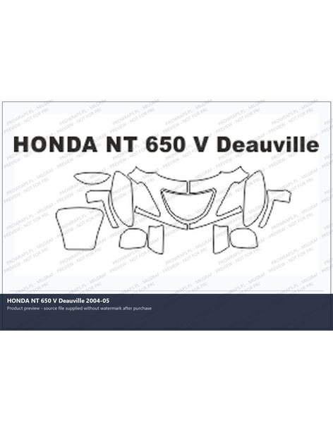 PPF Template - HONDA NT 650 V Deauville 2004-05