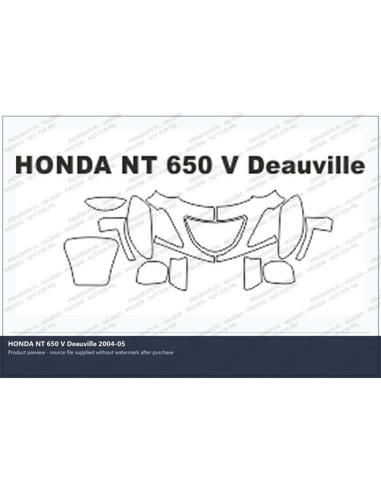 PPF Template - HONDA NT 650 V Deauville 2004-05