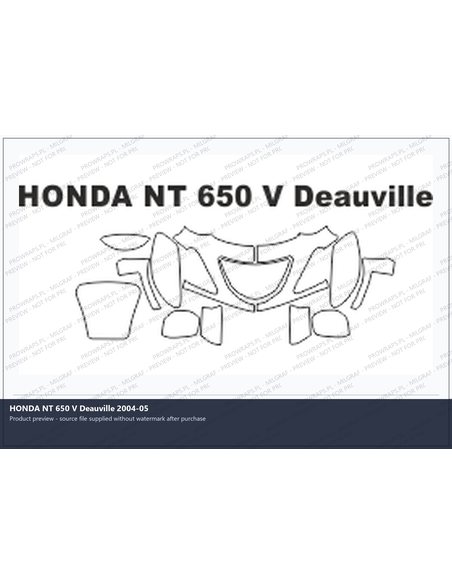 PPF Template - HONDA NT 650 V Deauville 2004-05