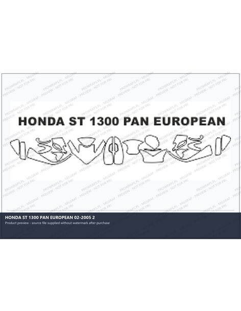 PPF Template - HONDA ST 1300 PAN EUROPEAN 02-2005 2