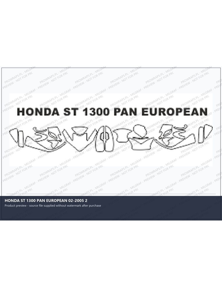 PPF Template - HONDA ST 1300 PAN EUROPEAN 02-2005 2