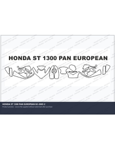 PPF Template - HONDA ST 1300 PAN EUROPEAN 02-2005 2