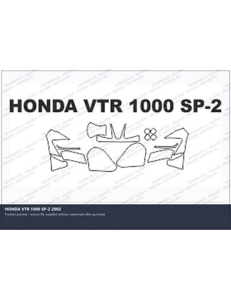 PPF Template - HONDA VTR 1000 SP-2 2002