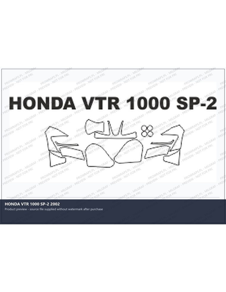 PPF Template - HONDA VTR 1000 SP-2 2002