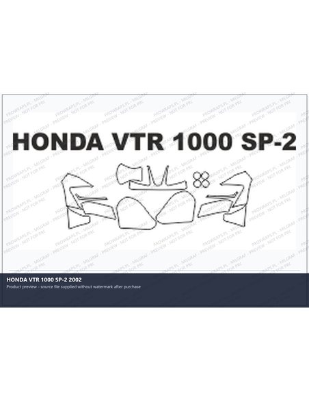 PPF Template - HONDA VTR 1000 SP-2 2002