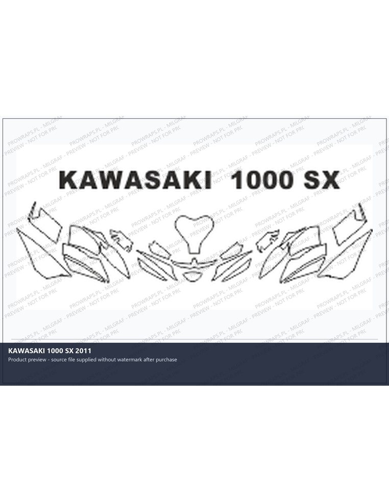 PPF Template - KAWASAKI 1000 SX 2011