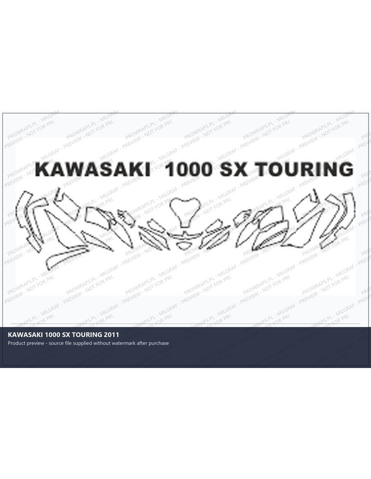 PPF Template - KAWASAKI 1000 SX TOURING 2011